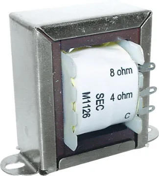 30W 100V Line PA EI Core Audio Transformer 30 Watt 100V line speaker transformer with multi-tapped primary and secondary taps to 
suit 4 and 8 ohm speakers.