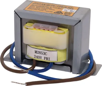12.6V /  240V 500mA Centre Tapped EI Core Transformer Primary and secondary fitted with 200mm fly leads.