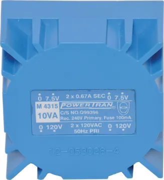 7.5V + 7.5V PCB 10VA Toroidal Transformer Toroidal transformers provide a higher output compared to traditional E-I transformers of a similar physical size. They have substantially reduced radiated hum and electrical noise, generate less heat and have much better regulation making them ideal for