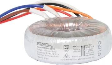 18 + 18 50VA Toroidal Transformer Low profile design suitable for use inside our 1RU 19" rack enclosures. 18+18V.