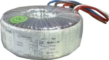9 + 9V 80VA Toroidal Transformer Certificate No.: CS 815/Q