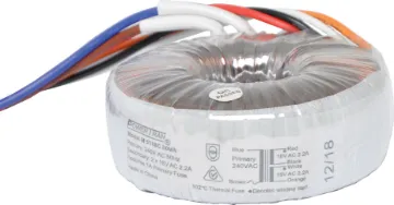 18 + 18 80VA Toroidal Transformer Efficient toroidal transformer with 18V secondaries. 80VA rated.