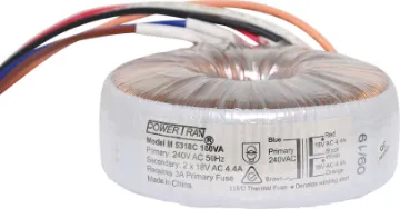 18 + 18 160VA Toroidal Transformer 18+18V 160VA toroidal transformer.