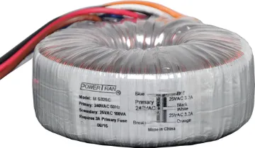 25 + 25 160VA Toroidal Transformer Efficient toroidal transformer with 25V secondaries. 160VA rated.