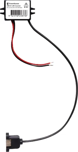 This handy DC-DC converter accepts a 8-32V DC input voltage and converts it to a 5V 5A type A USB socket output for charging a USB device. These can be easily integrated into vehicle wiring, remote power systems and more.