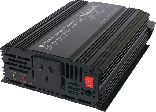 This compact 1000W modified sine wave power inverter is ideal for providing AC power to appliances whilst away from mains power. 