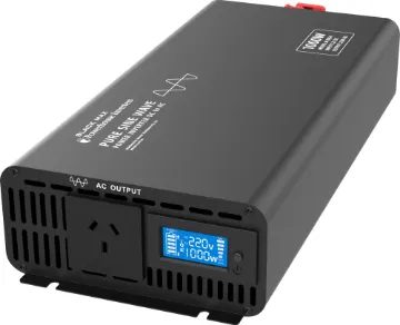 1000W 12V DC to AC Pure Sine Wave Power Inverter This compact inverter is designed to deliver pure AC output for powering difficult loads such as appliances with switchmode power supplies (computers, displays & game consoles) and voltage sensitive devices.