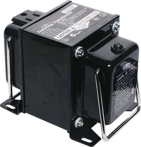 M8185 250W model. Converts 240V to 120V for powering US appliances on Australian mains. Fitted with US mains socket.
Secondary rating: 120V 2.1A Max