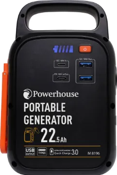 83Wh USB Portable DC Power Generator & Camp Light Great for camping and hiking getaways, this compact portable charging solution keeps your devices powered up while also providing a handy lamp and torch.