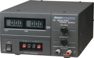 30V 3A Regulated Linear Benchtop Lab Power Supply With an output of up to 30 volts at 3 amps, this compact bench power supply has been one of our most popular. Both output voltage and current are fully adjustable. In the case of an output short, the power supply goes into overload and shuts down. In addi