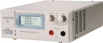 30V 30A Regulated Bench Top Power Supply A compact, efficient bench top power supply for use in servicing, repair and design of electronics. The low noise switchmode design offers excellent regulation for low current requirements. Offers the flexibility of both wide adjustable voltage and current range. Size: 336W x 87H x 214Dmm. Weight: 2.9kg.