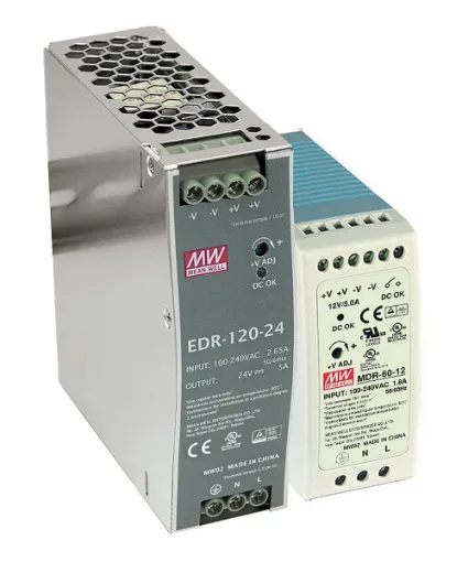 The Mean Well MDR-60-12 provides 12VDC 5A output with a rated power output of 60W. The compact enclosure is easy to wire with recessed terminals. Each Mean Well power supply includes protection from short circuit, over load and over voltage conditions to protect the supply and connected equipment from damage.