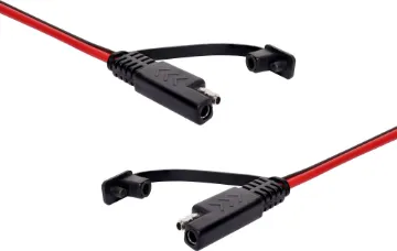 2 Pin SAE Bullet Connector 3m Power Lead Supplied pre-terminated in a 30cm loop with mating SAE bullet connectors on each end. 18AWG cable 7.5A rated.