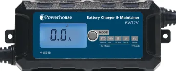 6V/12V 6A / 14.4V 4.5A Automotive Battery Charger This compact charger is suitable for all lead acid type and Lithium (LiFePO4) type batteries. It will charge 6V/12V cells using a 6-stage charging circuit.