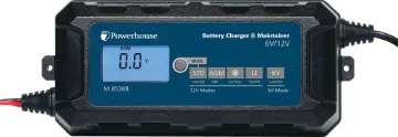 6/12V 10A / 14.4V 9A Automotive Battery Charger This compact charger is suitable for all lead acid type and Lithium (LiFePO4) type batteries. It will charge 6V/12V cells using a 6-stage charging circuit.