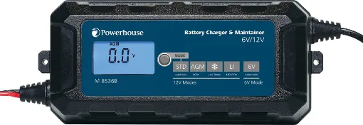 This compact charger is suitable for all lead acid type and Lithium (LiFePO4) type batteries. It will charge 6V/12V cells using a 6-stage charging circuit.