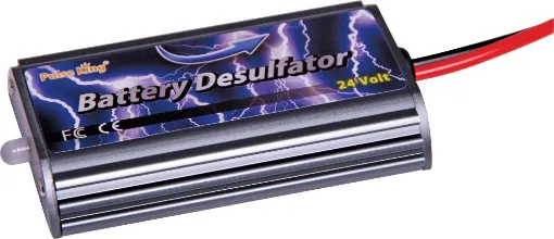These compact desulphation units connect between the positive and negative terminals of your battery and provide high frequency pulses to break down sulfation on battery plates and provide additional service life.
