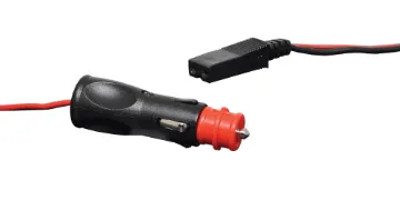 Car Accessory to 2 Pin Thermoelectric Cooler / Warmer Plug 1.8m Car accessory plug to notched 2 pin thermoelectric cooler/warmer plug. Cable length: 1.8m.