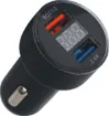 This dual charger allows you to power up to two devices in your car. Max combined current output is 5.5A.