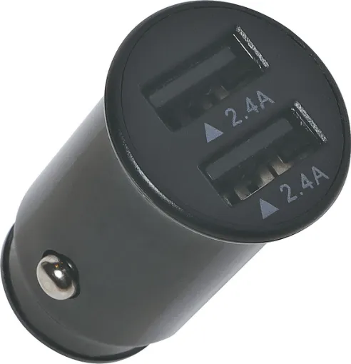 Provides two 2.4A USB charging outlets. Suitable for charging phones, tablets, drones, cameras and other devices.