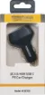 This car accessory provides USB C PD output @ 30W and QC3.0 USB A type socket @ 18W. 12-24V DC input.