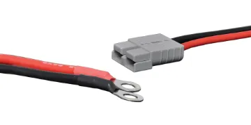 0.3m Ring Terminal To Anderson Style Cable This series of high current connectors are ideal for automotive, 4WD and caravan uses. The connectors are also suitable for industrial interconnection.
