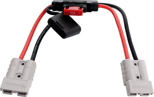 This Anderson style ring terminal adaptor cable allows you to permanently connect an Anderson style connection cable to your vehicles battery. 