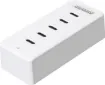 Ideal for the workbench, the office or even at home. This compact and portable 5 port USB C extension charger hub provides multiple ports for charging devices up to a total output of 100W.