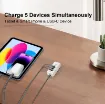 Ideal for the workbench, the office or even at home. This compact and portable 5 port USB C extension charger hub provides multiple ports for charging devices up to a total output of 100W.