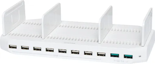 This 10 port USB charger allows you to charge up to 10 mobile devices at once. Ideal for workplaces, schools and large families. Keep everything charged up and ready to go.