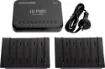 This 10-port USB charger allows you to charge up to 10 devices at once. It features 10 USB Type-C charging ports providing up to 200W of charge capacity across all ports.