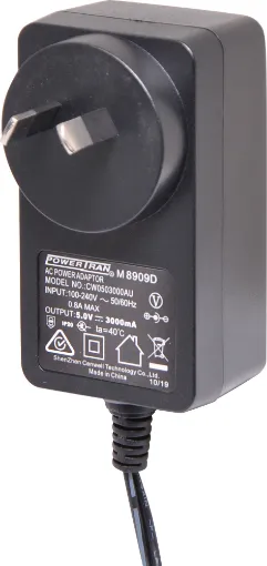 5V DC Switchmode Plugpack Supplied with a fixed positive to tip 2.1mm DC jack. Compact design with high current regulated output. 
