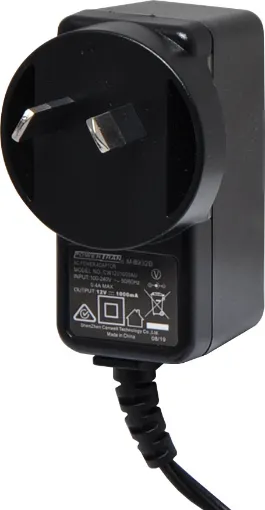 12V DC Switchmode Plugpack Supplied with fixed positive to tip 2.1mm DC jack. Compact design with high current regulated output. Energy authority approved. MEPS approved.

12VDC @ 1A.