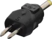 Reversible polarity connector to suit the Powertran range of plugpacks.
Moulded in black plastic , with polarity indicators.