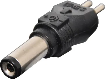 2.1mm x 5.5mm DC Plug Size: 2.1 x 5.5
DC plugs size shows inside Ø and outside Ø.