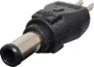 Reversible polarity connector to suit the Powertran range of plugpacks.
Moulded in black plastic , with polarity indicators.