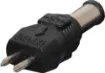 Reversible polarity connector to suit the Powertran range of plugpacks.
Moulded in black plastic , with polarity indicators.