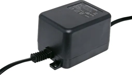 24VAC @ 1.87A 
Unit has bare ends (no tip fitted)

MEPS Approved.