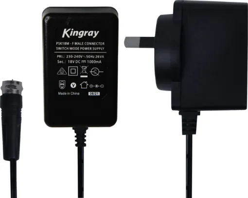 PSK18M. Kingray’s power supplies have constantly maintained their reputation as the highest quality and most reliable power supplies to the antenna industry. They feature posistor protection circuitry and fully comply with Australian and New Zealand Energy Standards.