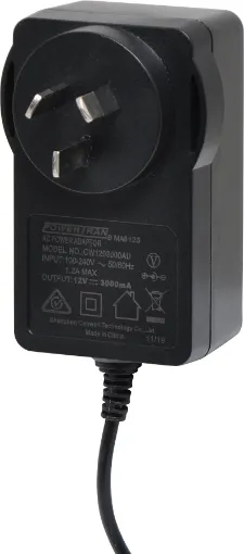 24V DC Switchmode Plugpack Supplied with fixed screw on positive 2.1mm DC tip. Compact design with high current regulated output.