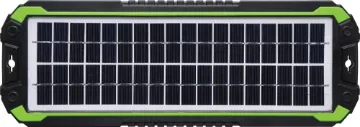 5W 12V Solar Battery Charger These compact monocrystalline solar panels are designed for keeping your car, caravan or 4WD batteries topped up when parked.  Easy croc clip or car accessory plug connection. Can even be permanently installed outdoors.