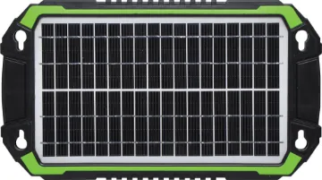 10W 12V Solar Battery Charger These compact monocrystalline solar panels are designed for keeping your car, caravan or 4WD batteries topped up when parked.  Easy croc clip or car accessory plug connection. Can even be permanently installed outdoors.