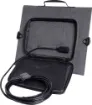 Provide portable charging power for your campsite set up. Double stitched panels, durable webbing straps and metal hanging loops and zippered cable pocket. Folds up and secures with velcro for a fast getaway! 5m Anderson cable connection. 
