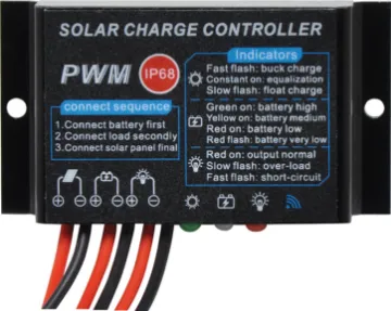 12V 10A 120W PWM Waterproof Solar Charge Controller This compact PWM 4 stage solar charge controller is ideal for 12V battery systems.