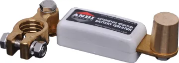 ANBI Switch Battery Isolator This battery switch eliminates drainage of stored power by isolating the battery from components. Easy to install