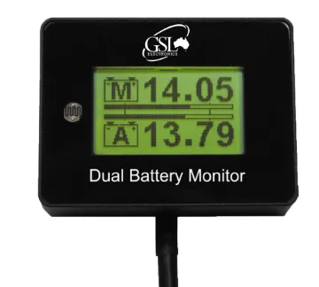 Dual Battery Monitor/Meter Don't be caught under or overcharging your dual battery setup with this handy LCD monitor.