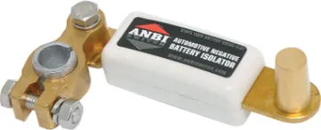 ANBI Japanese Battery Switch  The ANBI Japanese battery switch is designed to avoid the inconvenience of having a completely flat battery. The switch eliminates drainage of stored power by isolating the battery from components.