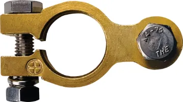 Battery Terminal DIN - Positive ANBI Battery Terminals and Boss’ are manufactured using high-quality BRONZE C85800, which meets International Automotive Standards to avoid cracking and failing when tightened.
ANBI terminals are precision forged and machined to ensure the best possible fit.