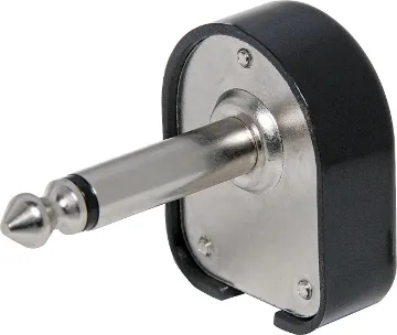 6.35mm 90 Degree Mono Jack Plug 6.35mm Plug 90  Mono. Plastic Housing