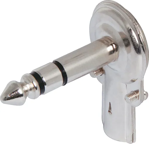 6.35mm Plug 90  Stereo. Metal Housing